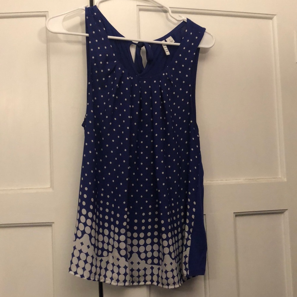 ELLE polka dotted top